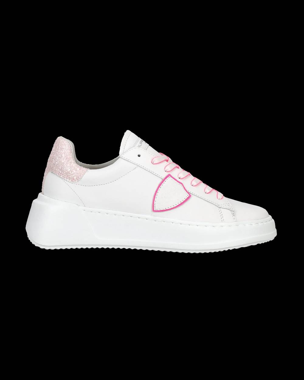 Philippe Model Sneaker bassa Tres Temple - bianco e fucsia In Vendita