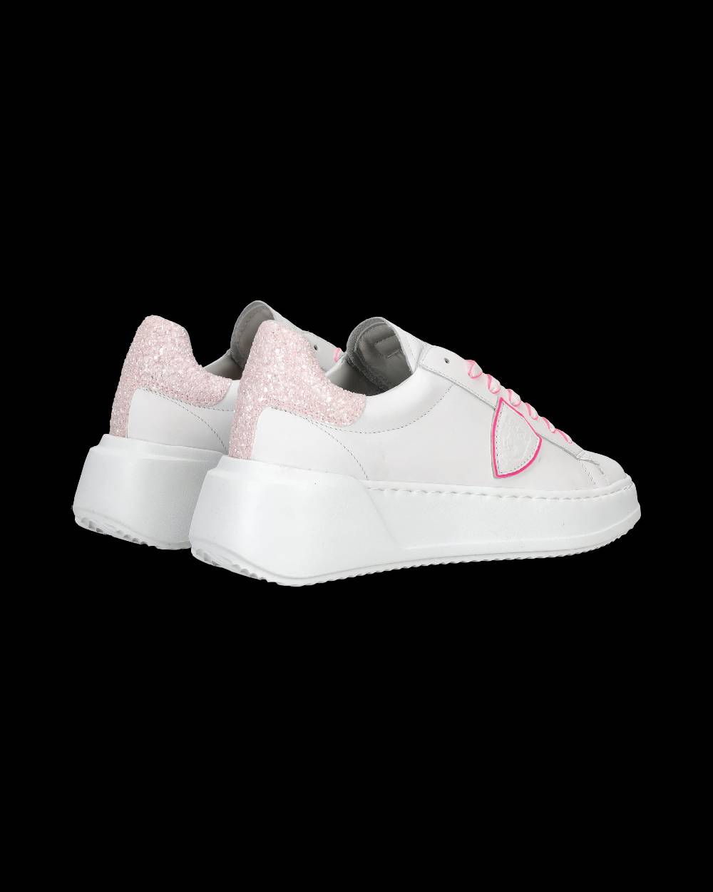 Philippe Model Sneaker bassa Tres Temple - bianco e fucsia In Vendita