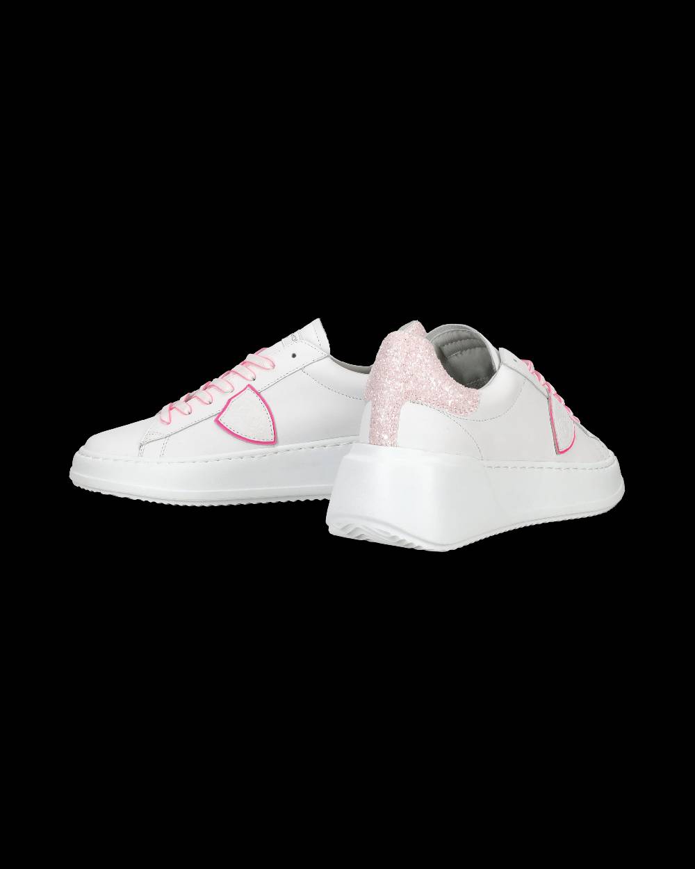 Philippe Model Sneaker bassa Tres Temple - bianco e fucsia In Vendita