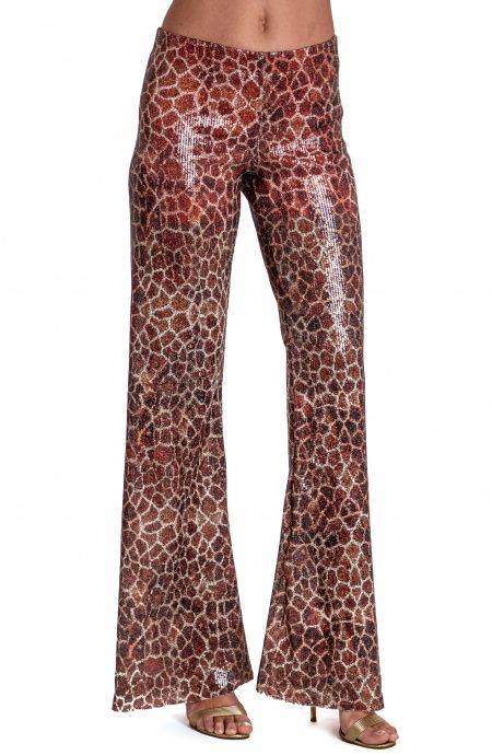 Pin Up Stars PANTALONE STAMPA PAILLETTES GIRAFFA Convenienza