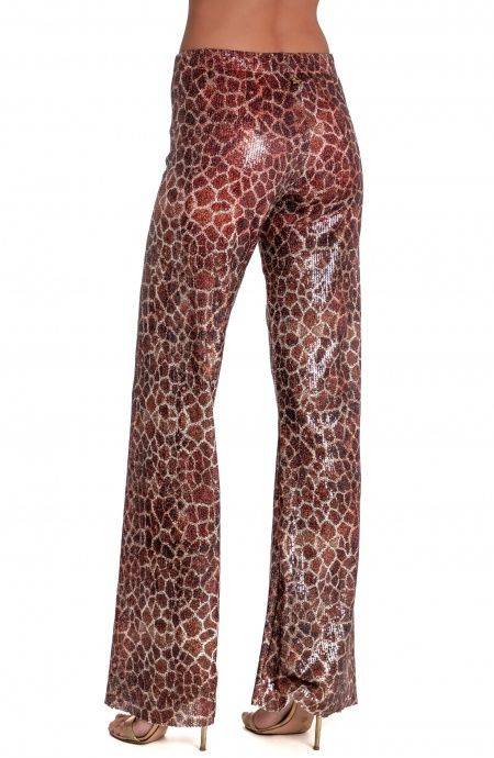 Pin Up Stars PANTALONE STAMPA PAILLETTES GIRAFFA Convenienza