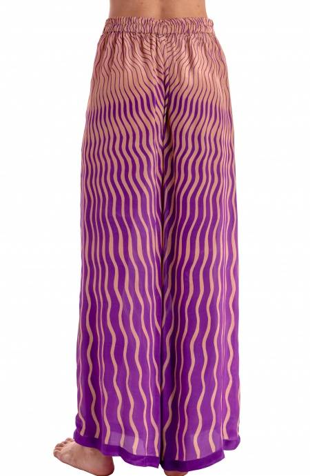 Pin Up Stars PANTALONE PALAZZO STAMPA TIGER SUN Economico