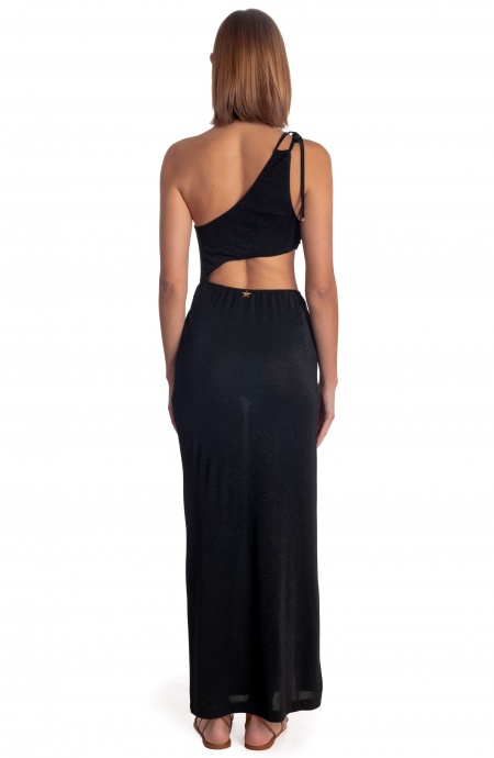 Pin Up Stars ABITO LUNGO MONOSPALLA CUT-OUT LUREX Promozione