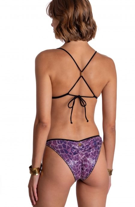 Pin Up Stars BIKINI TRIANGOLO IMBOTTITO PAILLETTES STAMPA GIRAFFA Offerta