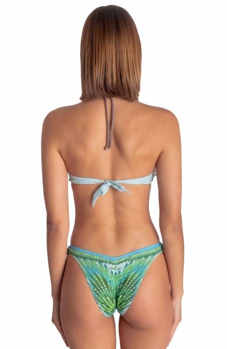 Pin Up Stars BIKINI FASCIA IMBOTTITA CON BORCHIE STAMPA WINGS Offerte
