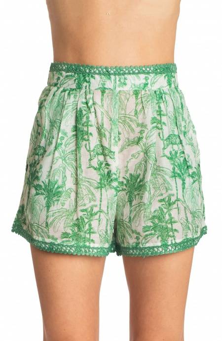 Pin Up Stars SHORTS CON RICAMO PASSAMANERIA STAMPA KENZIA Hotsell