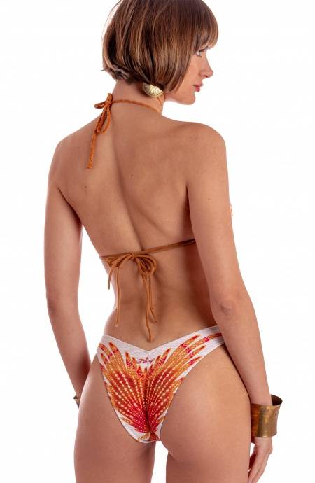 Pin Up Stars BIKINI TRIANGOLO IMBOTTITO CON BORCHIE STAMPA WINGS Promozione Limitata