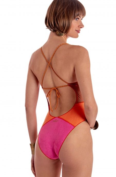 Pin Up Stars COSTUME DA BAGNO INTERO DAINETTO PATCHWORK Prezzo Ridotto