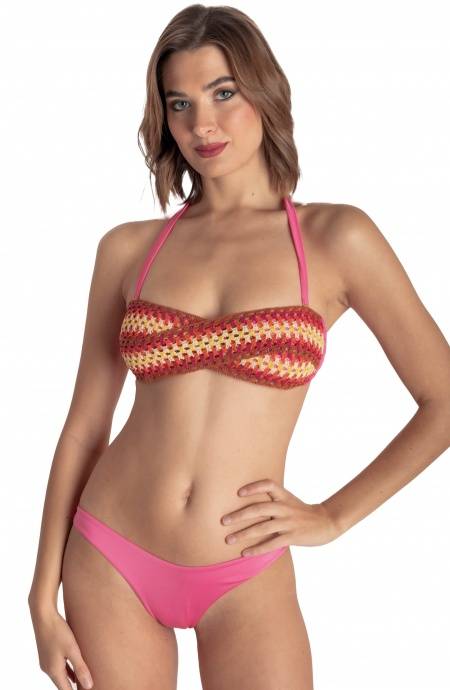 Pin Up Stars BIKINI FASCIA IMBOTTITA CON PASSAMANERIA CROCHET Sconto
