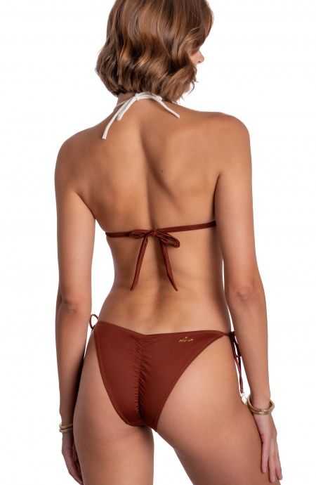 Pin Up Stars BIKINI TRIANGOLO IMBOTTITO CON LAVORAZIONE LASER E RICAMO PERLINE In Vendita