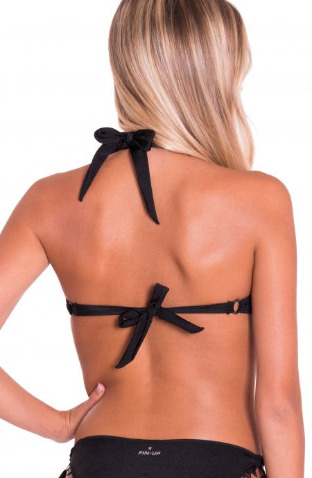 Pin Up Stars Top Bikini Balconcino Ferretto Borchie Specchio A Punta Convenienza