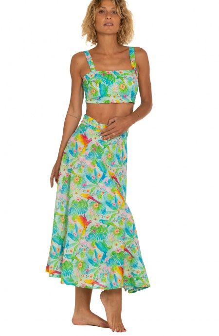 Pin Up Stars Gonna Pareo A Ruota Stampa Happy Tropical Offerte