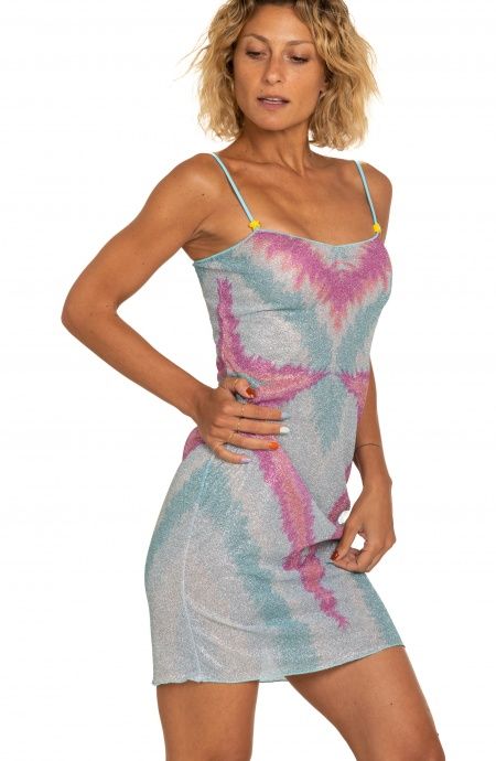 Pin Up Stars Tubino Lurex Stampa Stella Sfumata Italia