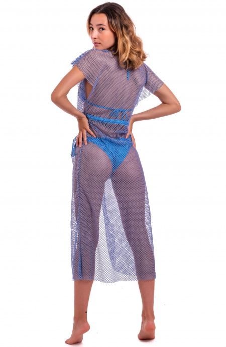 Pin Up Stars Abito Con Coulisse Rete Lurex Spedizione Gratuita