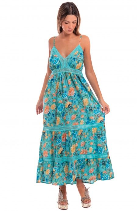 Pin Up Stars Abito Cotone Inserti Pizzo Stampa Monkey Acquista Ora