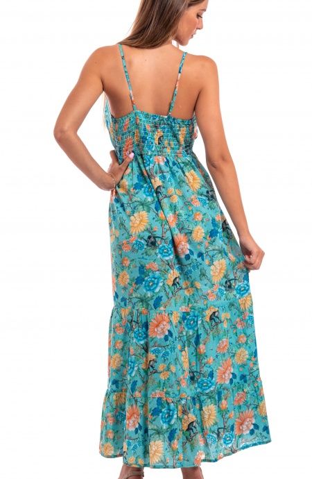 Pin Up Stars Abito Cotone Inserti Pizzo Stampa Monkey Acquista Ora
