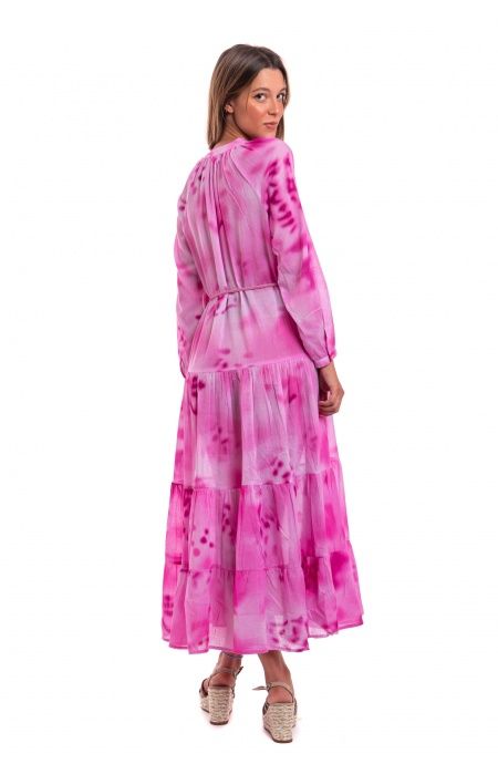 Pin Up Stars Caftano Maniche Lunghe Tie Dye Sottocosto