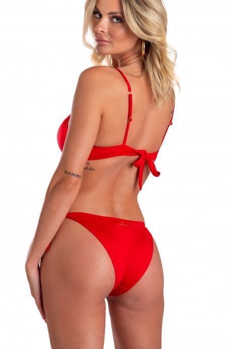 Pin Up Stars Bikini Balconcino Con Ferretto Slip Fiocchi Tinta Unita Offerte