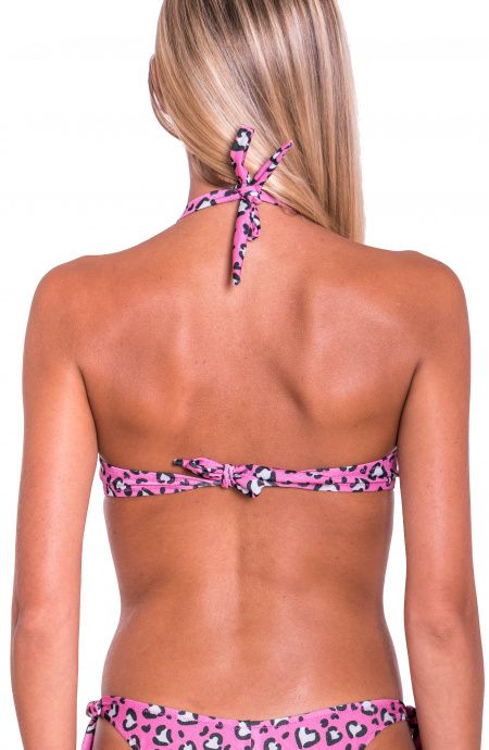 Pin Up Stars Top Bikini Fascia Imbottita Cuore Matto Consegna Veloce