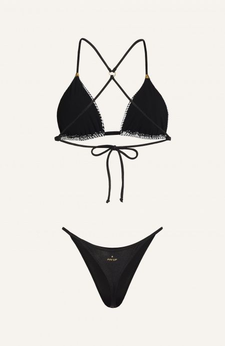 Pin Up Stars Bikini Triangolo Imbottito Slip Perizoma Rete Strass Hotsell