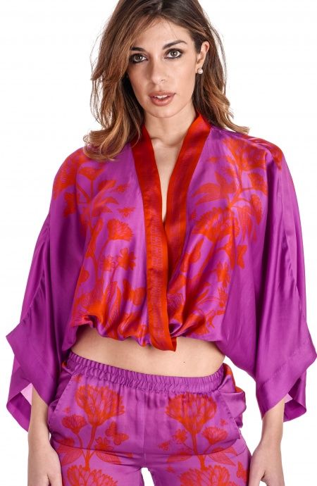Pin Up Stars Blusa Viscosa Satin Principe Azzurro Convenienza