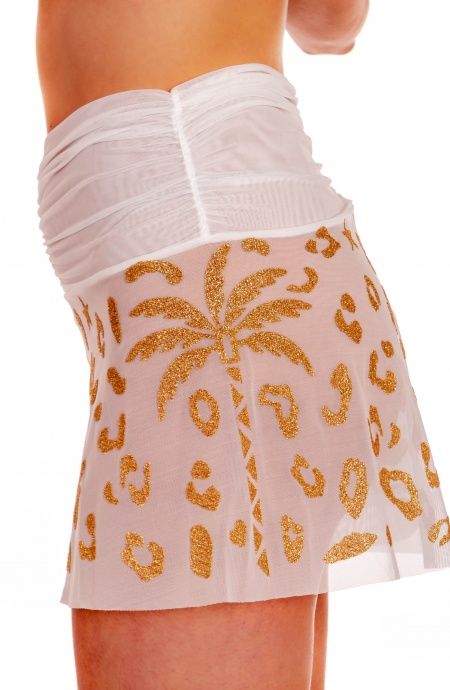Pin Up Stars Short Maculato Lurex e Tulle Nuovo