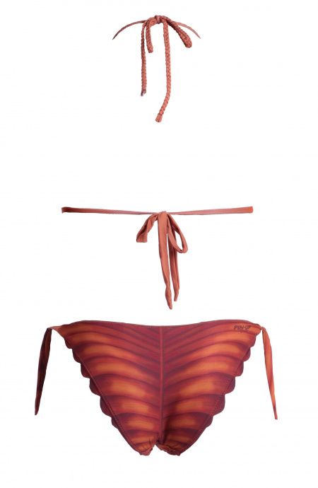 Pin Up Stars Bikini Triangolo Imbottito Foglia In Lycra Riciclata Vendita