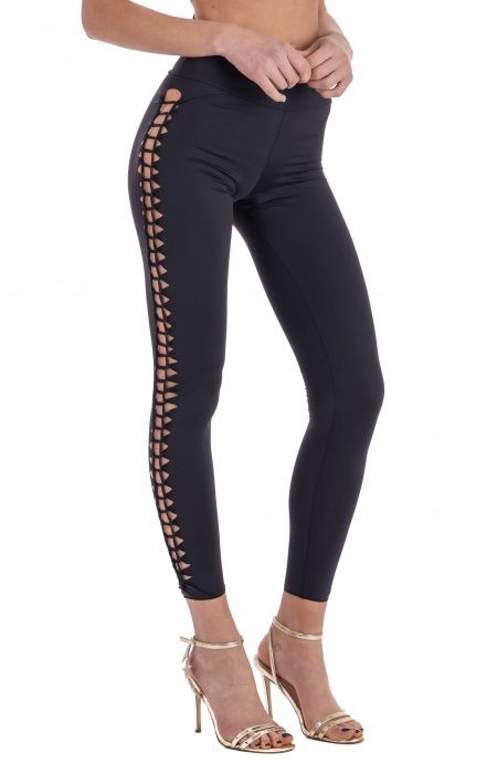 Pin Up Stars Leggins Laserato Tinta Unita Promozione