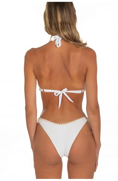 Pin Up Stars Bikini Balconcino Con Ferretto Slip Brasiliana Ricamo Punto Cavallo Tinta Unita Rete Negozio