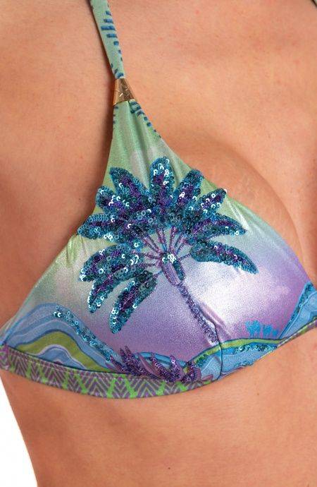 Pin Up Stars Bikini Brassiere Slip Fiocchi Stampa Ricamo Paillettes Dune 2025