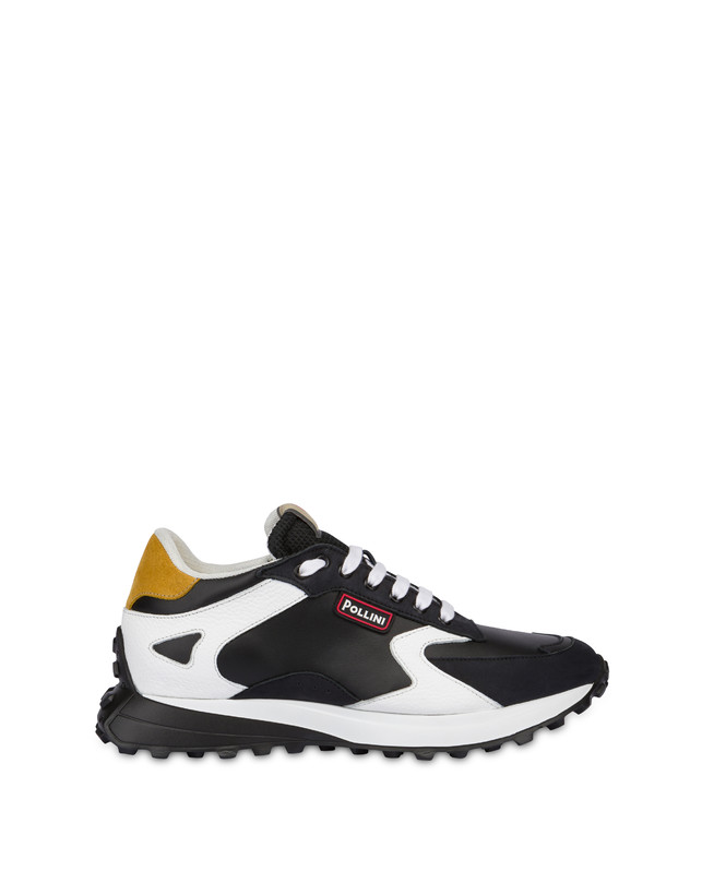 ﻿Pollini Sneakers Con Suola Chunky Bold Running Nero/nero/bianco/nero/senape