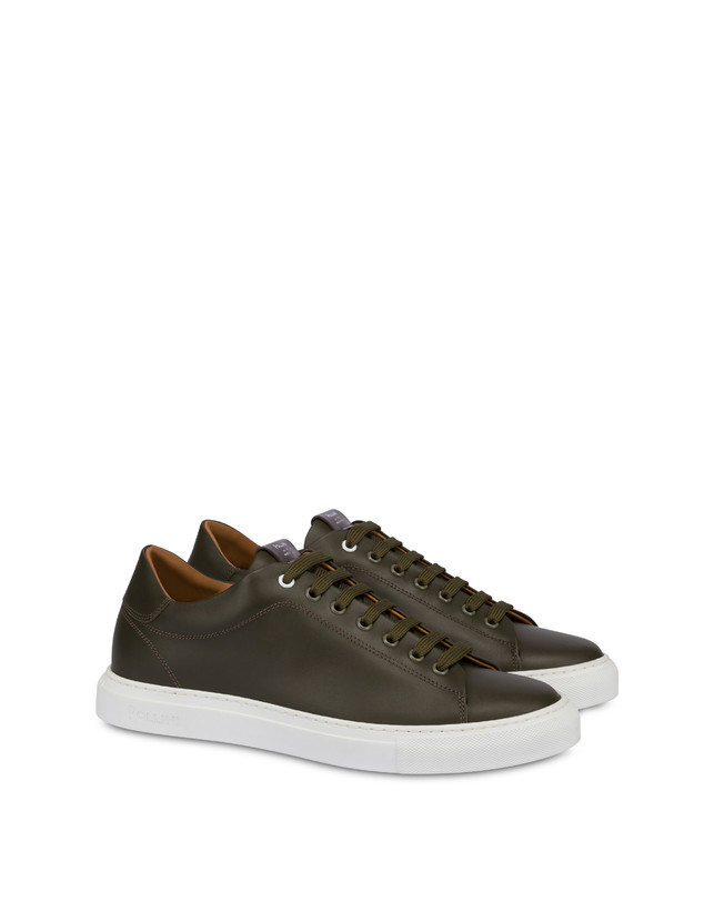 Pollini Sneakers In Vitello Tennis Club Militare Prezzo Ridotto