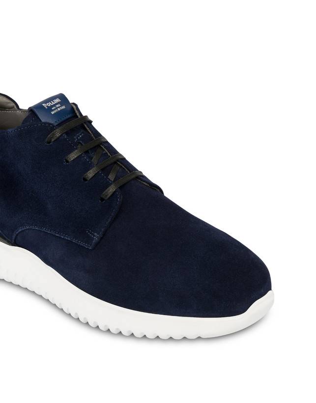Pollini Desert Boot In Crosta Norfolk Blu Convenienza
