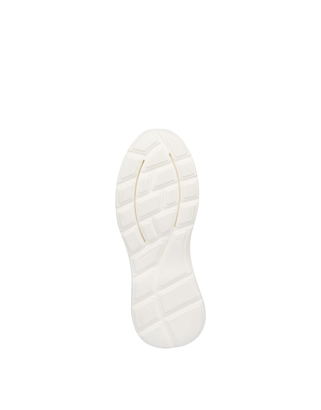 Pollini Sneakers In Vitello, Nabuk E Crosta Roomy Avorio/perla/bianco/bianco/avorio Economico
