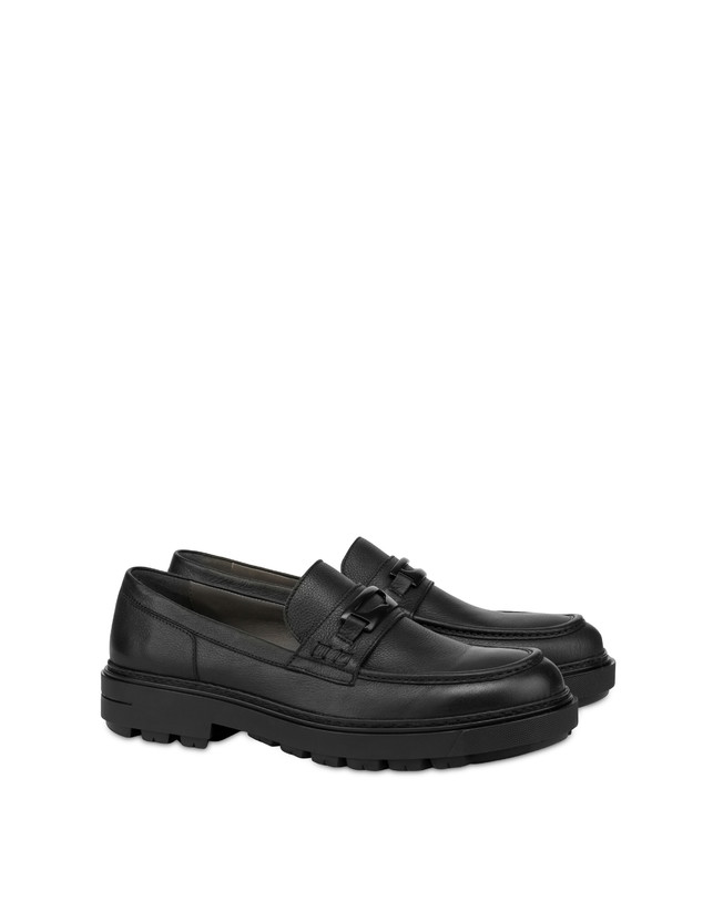 Pollini Mocassini In Vitello Kent Nero Vendita Calda