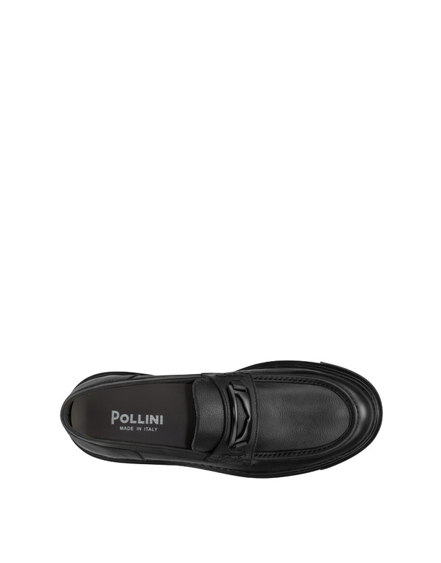 Pollini Mocassini In Vitello Kent Nero Vendita Calda