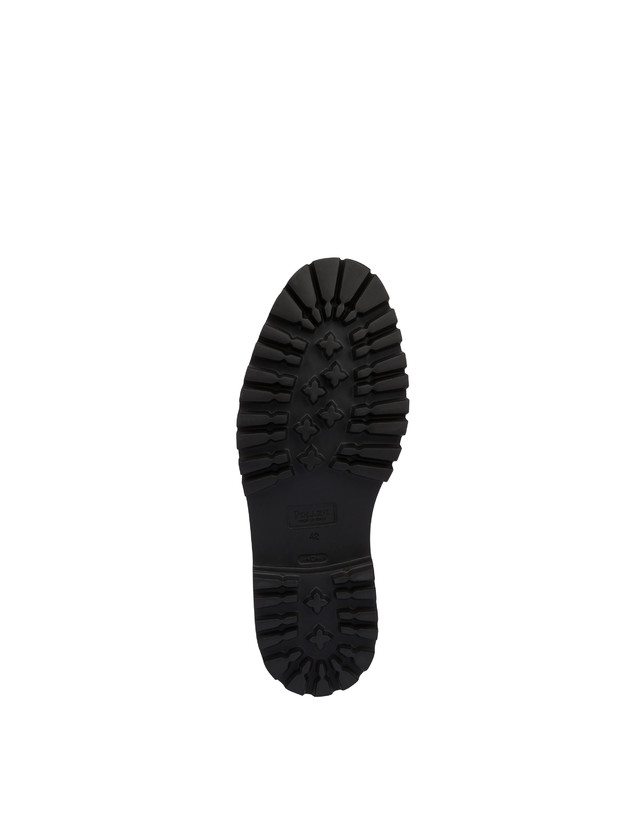 Pollini Derby In Vitello Abrasivato Royal Nero Saldi Di Fabbrica