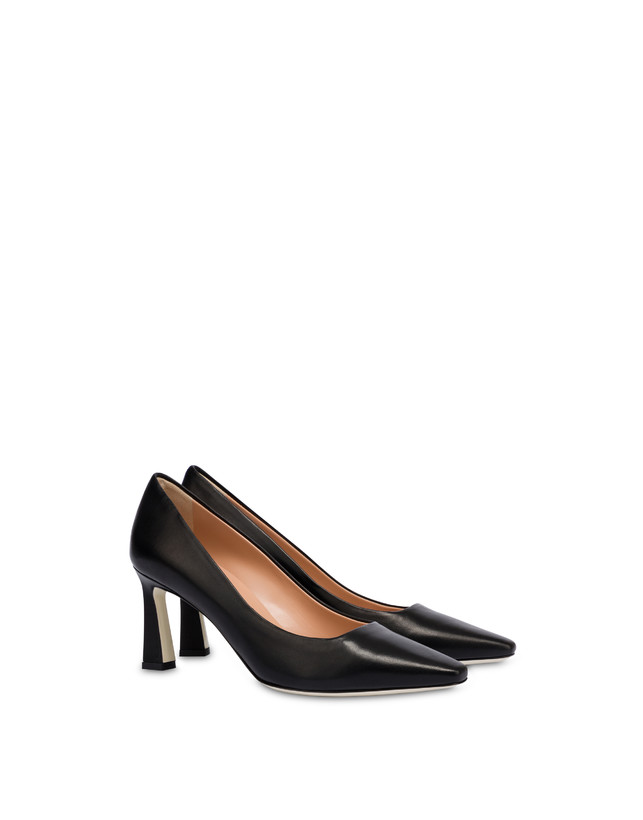 Pollini Décolleté In Nappa Cote D'azur Nero Italy