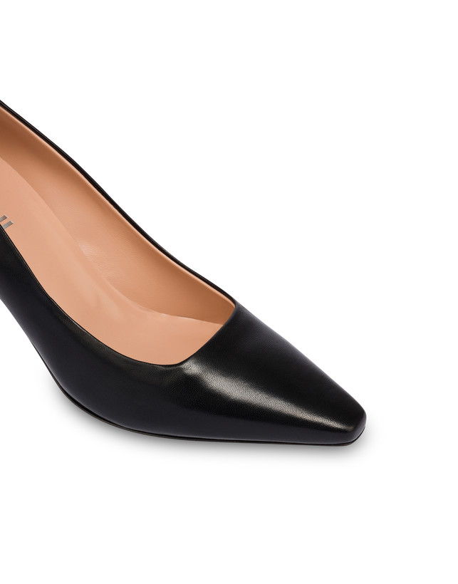 Pollini Décolleté In Nappa Cote D'azur Nero Italy