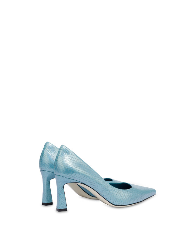 Pollini Décolleté Con Stampa Pitone Iridescente Cote D'azur Pool Italia