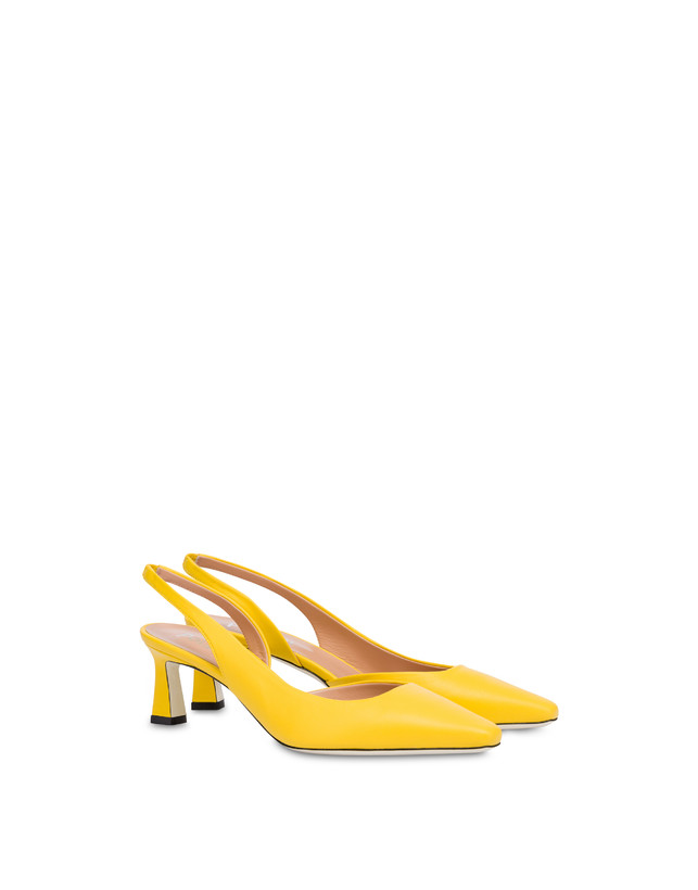 Pollini Slingback In Nappa Cote D'azur Sun Qualità