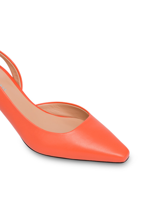 Pollini Slingback In Nappa Cote D'azur Coral Promozione