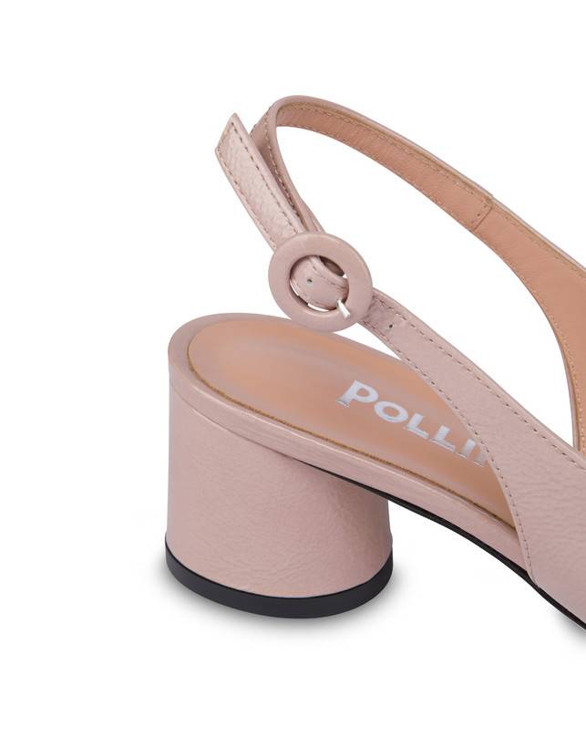 Pollini Slingback In Naplak Corinto Nude Soddisfazione Garantita