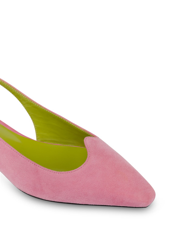 Pollini Ballerina Slingback In Nappa Cote D'azur Peonia Qualità Garantita