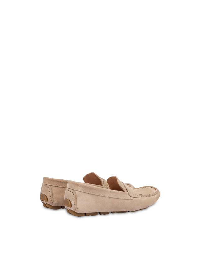 Pollini Mocassini Driver In Crosta Eazy Sabbia Sottocosto