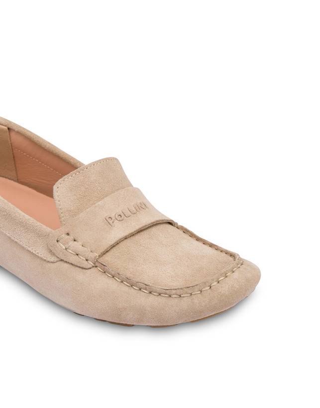 Pollini Mocassini Driver In Crosta Eazy Sabbia Sottocosto