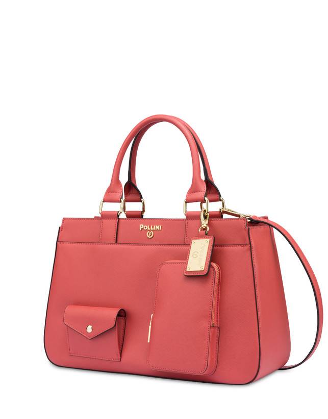 Pollini Borsa Doppio Manico Eclectic Arancio Offerta