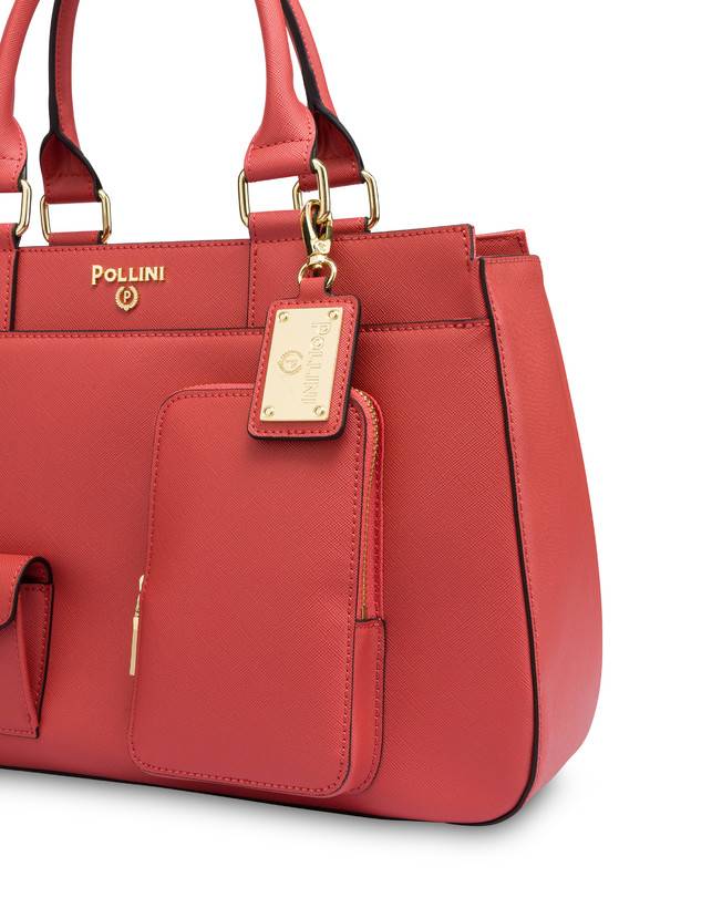 Pollini Borsa Doppio Manico Eclectic Arancio Offerta
