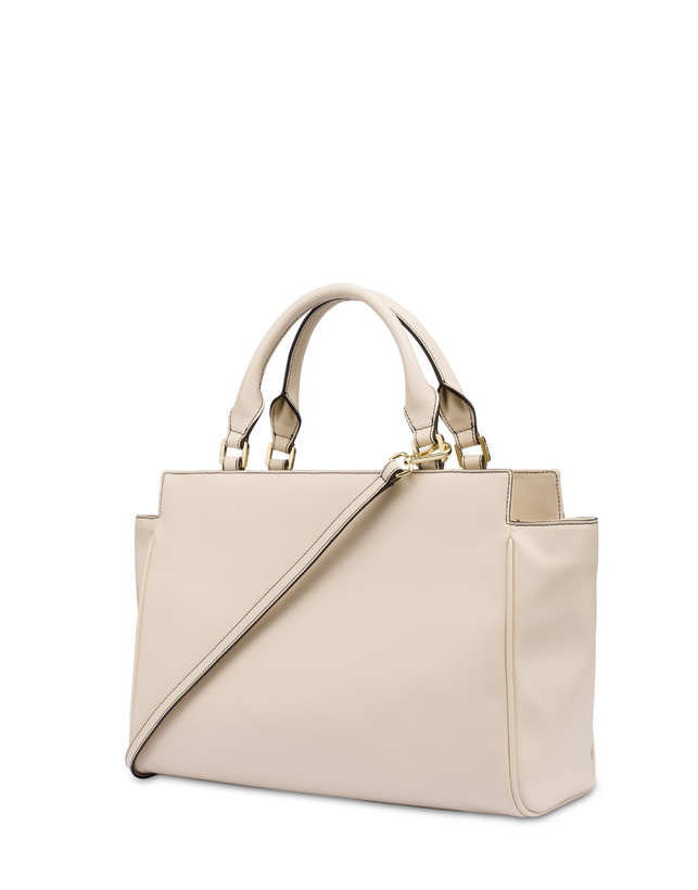 Pollini Borsa Doppio Manico Half Moon Avorio/avorio Online