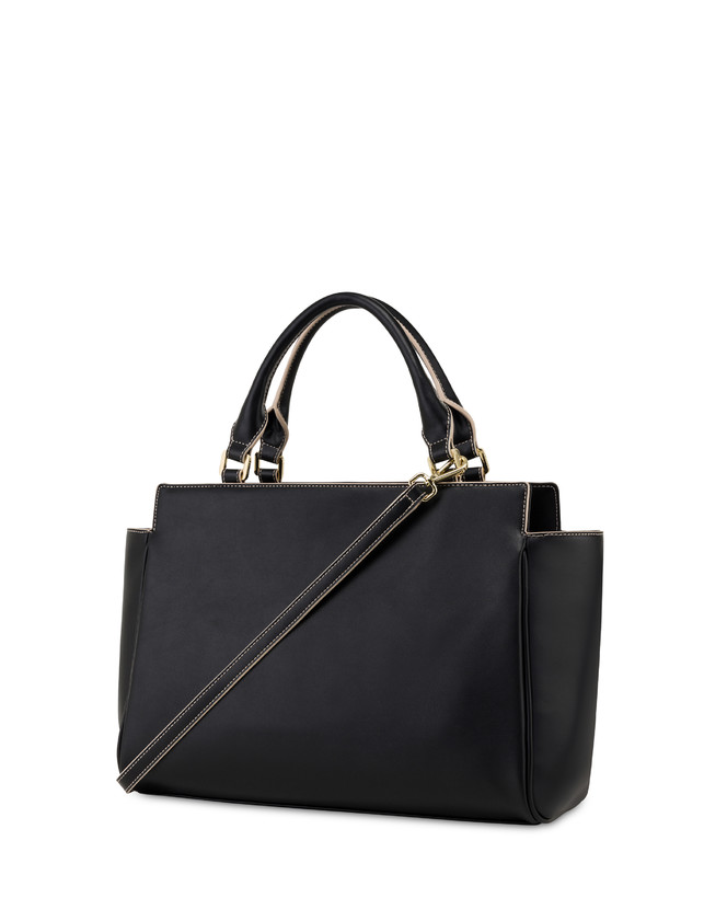 Pollini Borsa Doppio Manico Half Moon Nero/nero Outlet